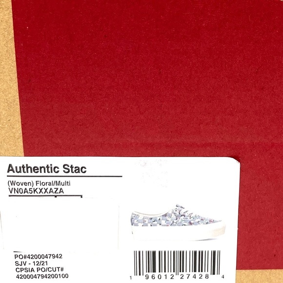 💖MEGA SALE💖VANS Authentic Stacker Woven Floral  Women’s Platform  VN0A5KXXAZA - Picture 9 of 10